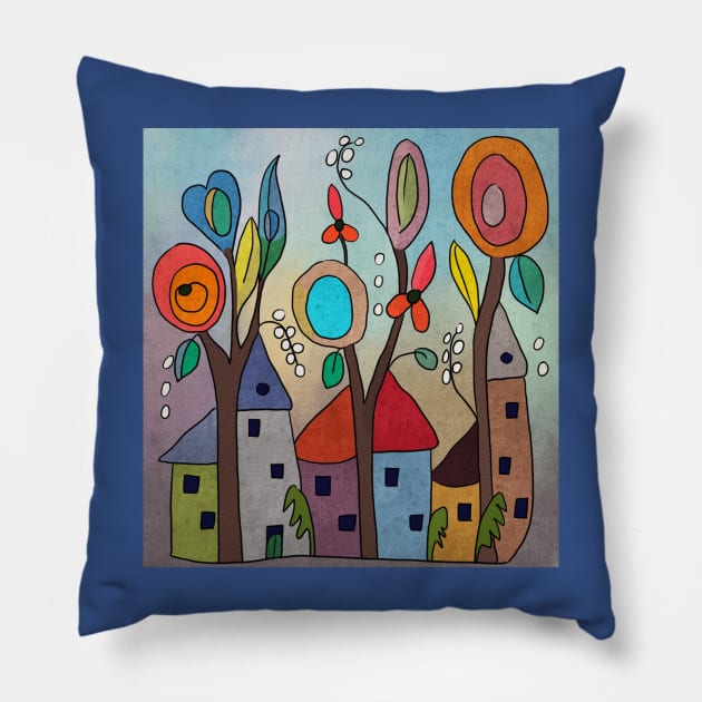 Elfendörfchen Pillow by Blumchen