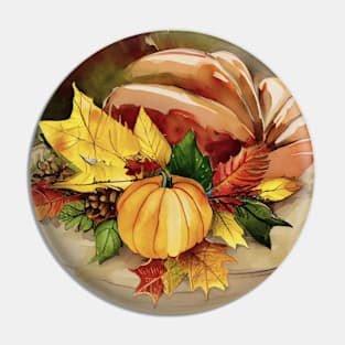 Autumn Colors Composition, Autumn Kitchen, Autumn Leaves, Pumpkin Pin