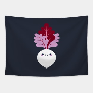 Cute white beetroot Tapestry