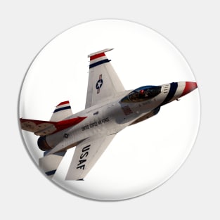 USAF Thunderbirds F-16C Solo Sneak Pass 3 no background Pin