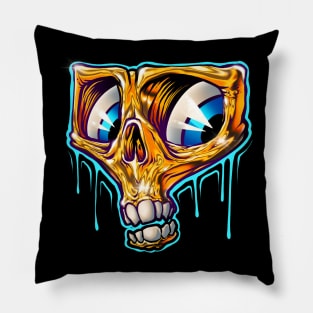 Golden Skull Pillow