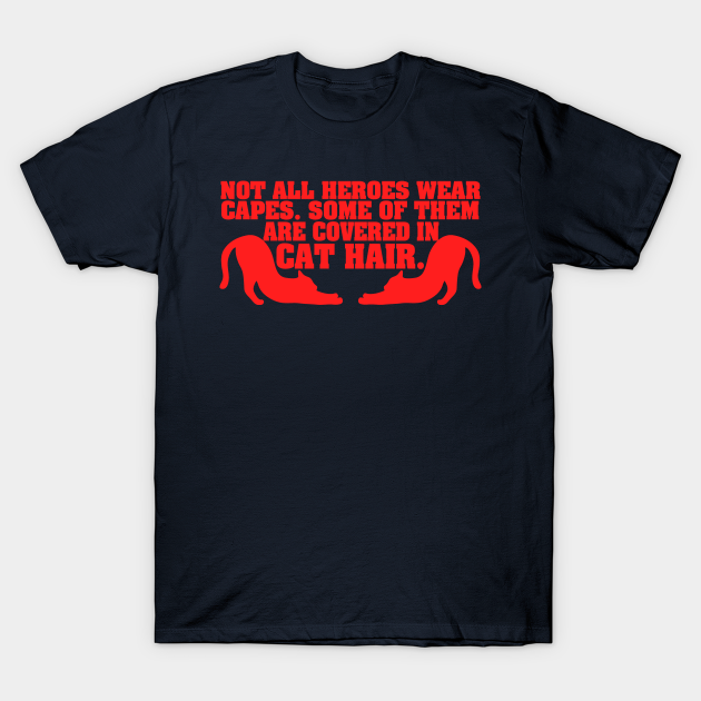 Discover Cat Hair Hero (red) - Cat - T-Shirt