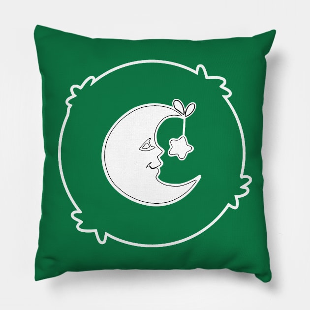 crescent moon and stars Pillow by SDWTSpodcast