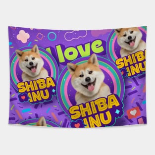 Shiba Inu dog v2 Tapestry