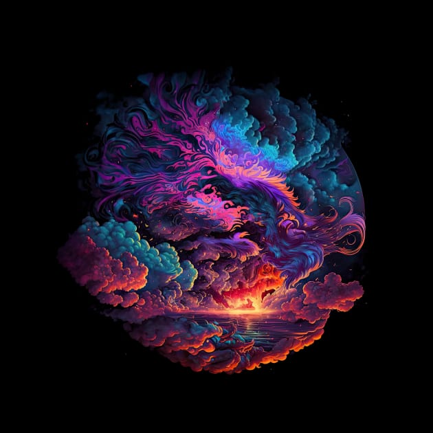 Extravagant Sunset - Cosmic Clouds Series by wumples