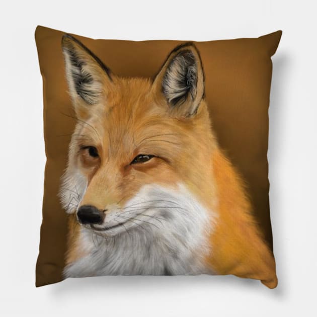 Fox Pillow by Saryetta