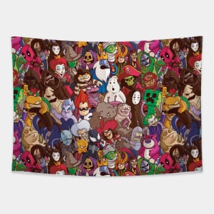 Villains Pattern Tapestry