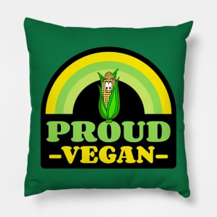 Proud Vegan Corn On The Cob Pillow