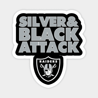 The Silver & Black Attack is Back! Magnet