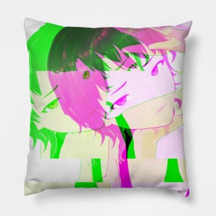 Glitch Girl Pillow