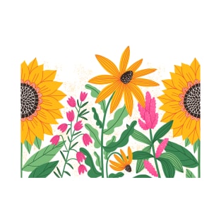 Bright summer flowers T-Shirt