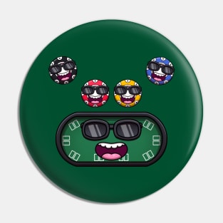 Cool Poker Table And Chips Pin