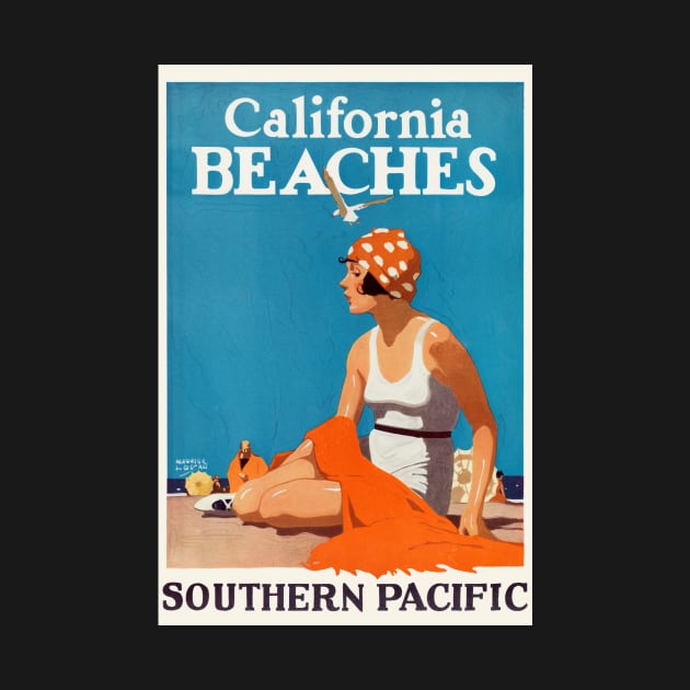 California Beaches Vintage Poster 1923 by vintagetreasure