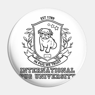 Pug University Pin