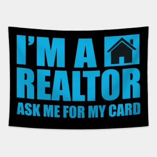 I'm A Realtor  Fathers Day Gift Funny Retro Vintage Tapestry