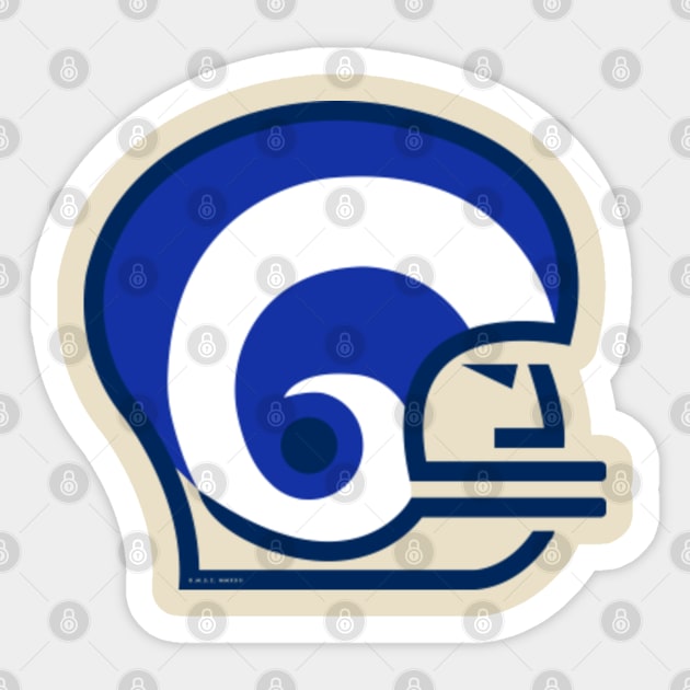 Los Angeles Rams will wear white horn decals on helmets for Color