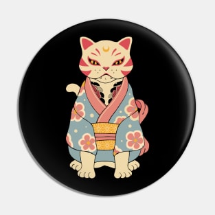 Catsune in Kimono Pin