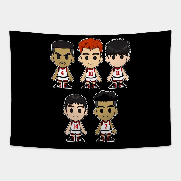 The First Slam Dunk Anime Tapestry by Chibi Pops