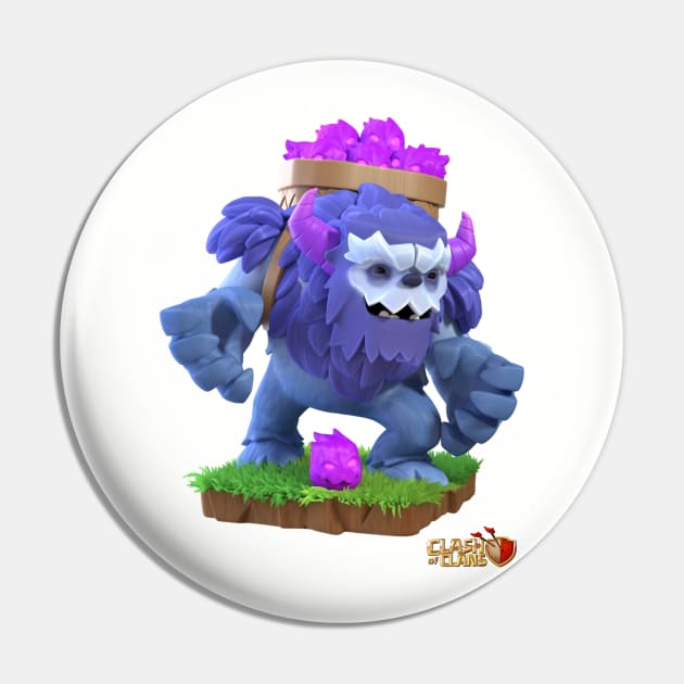 The Yeti! Clash of Clans Pin by RW Designs