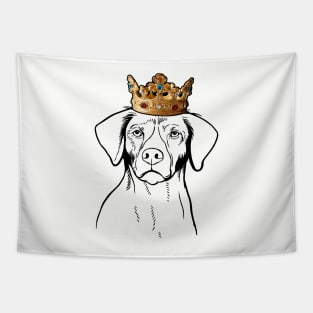 Brittany Dog King Queen Wearing Crown Tapestry