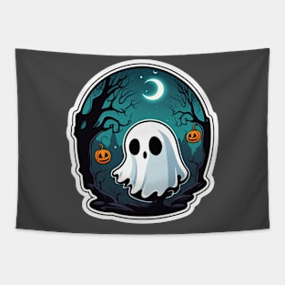 Boo cute Halloween ghost Tapestry