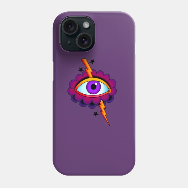 Eye Am The Storm Phone Case by Black Lamp Tattoo