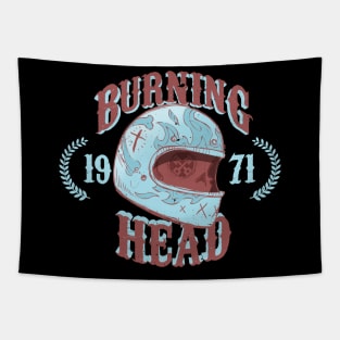 Burning Head Tapestry