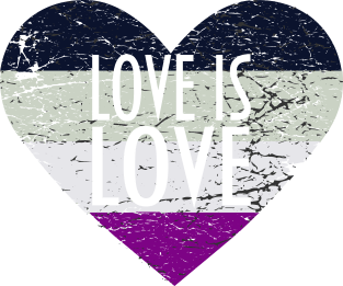 Asexual Pride Heart Magnet