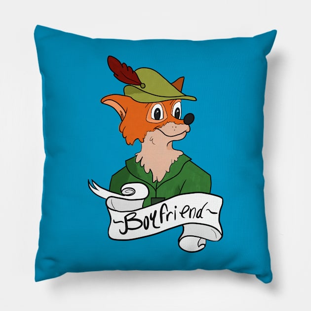 Best fox boyfriend Pillow by AmyNewBlue