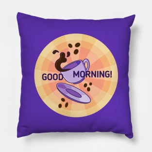 Good Morning Coffee Bean Pillow