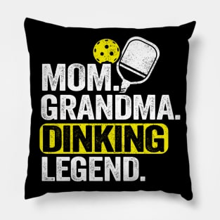 Mom Grandma Dinking Legend Funny Pickleball Pillow