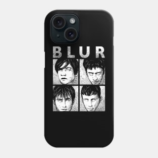 blur band vintage hand drawing illustration design Phone Case