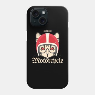 Cat motocycle Phone Case