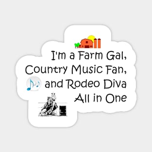 Farm Diva Slogan Magnet