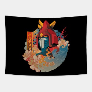 ukiyo-e electro magnetic t-shirt Tapestry