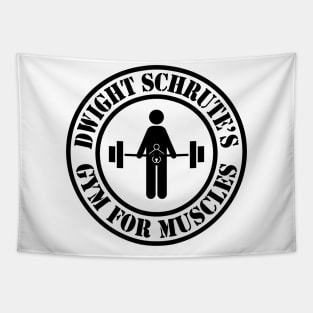 The Office – Dwight Schrute’s Gym For Muscles Strength Of A Grown Man And A Little Baby Tapestry