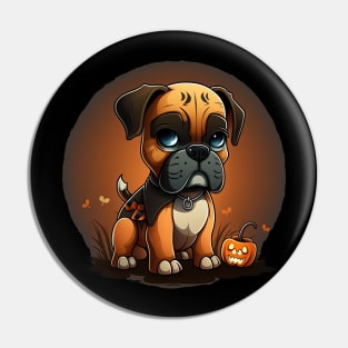 Boxer halloween Pin