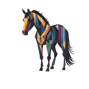 Colorful Abstract Horse T-Shirt