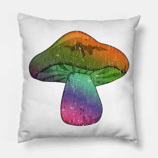 colorful, tie-dye mushroom Pillow