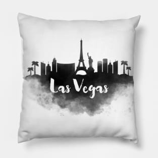 Las Vegas watercolor Pillow