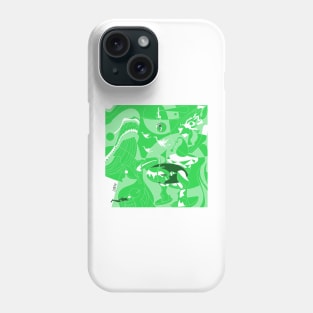 the bosch remix of earthly delight ecopop infernal kaiju march art Phone Case