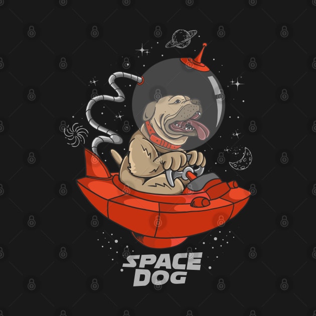 Space Dog by la'lunadraw