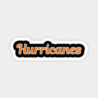 Hurricanes Script Magnet