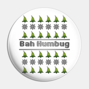 Ugly Christmas Bah Humbug Pin