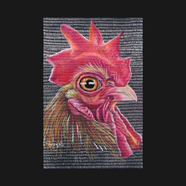 Rooster Reginald by AdrienneSmith.Artist