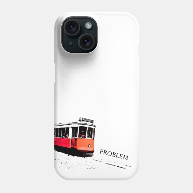 Trolley Problem Phone Case by patpatpatterns