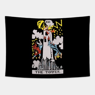 The Tower Tarot Card Rider Waite Tapestry