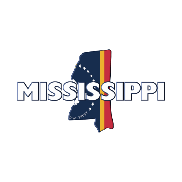 Mississippi Colored State by m2inspiration