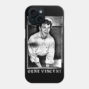 Gene Vincent // Rockabilly Faded Style Fan Design Phone Case