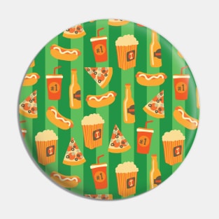 Football Fast Food Pin